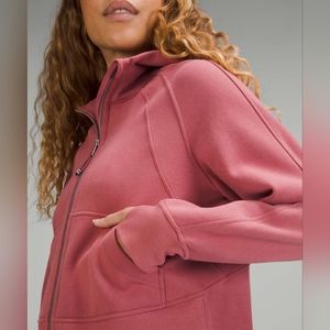 NWT Lululemon Scuba Oversized Full Zip Brier Rose